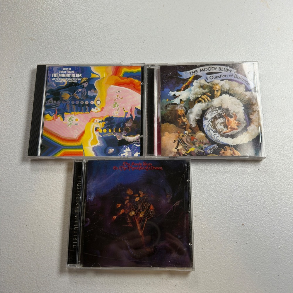 The Moody Blues 3 CD Lot Days of Future Passed Question Balance Threshold Dream
